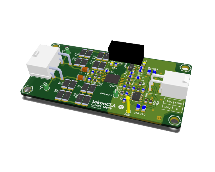 CDA02-1000V Sensor de tensión AC aislado ! Poweralia